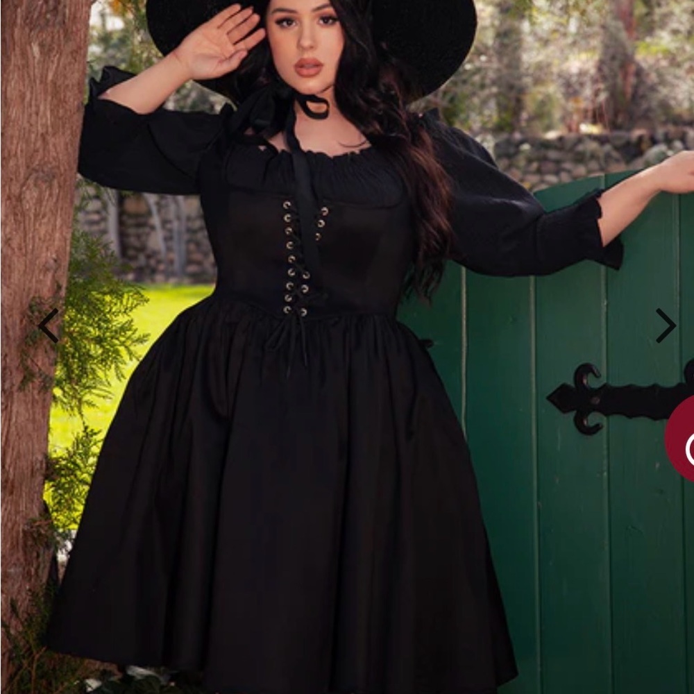 NWT Cottage Corset Pinafore La Femme En Noir sz XL